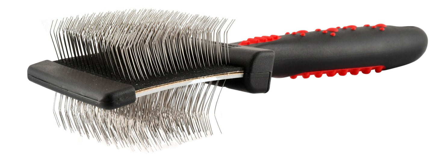 Jeffers Double-Sided Flex Head Pet Grooming Slicker Brush