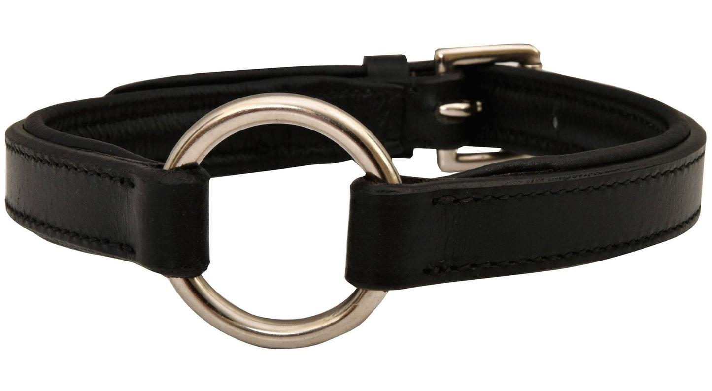 Jeffers Premium Padded Black Leather Dog Collars