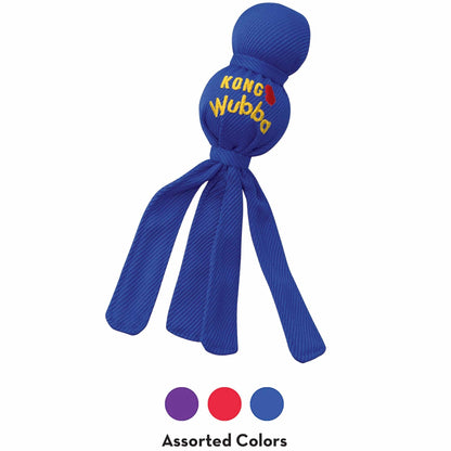 KONG Wubba Dog Toy – Interactive Squeaky Tug & Fetch Toy for Dogs (Assorted Colors, 1 Count)