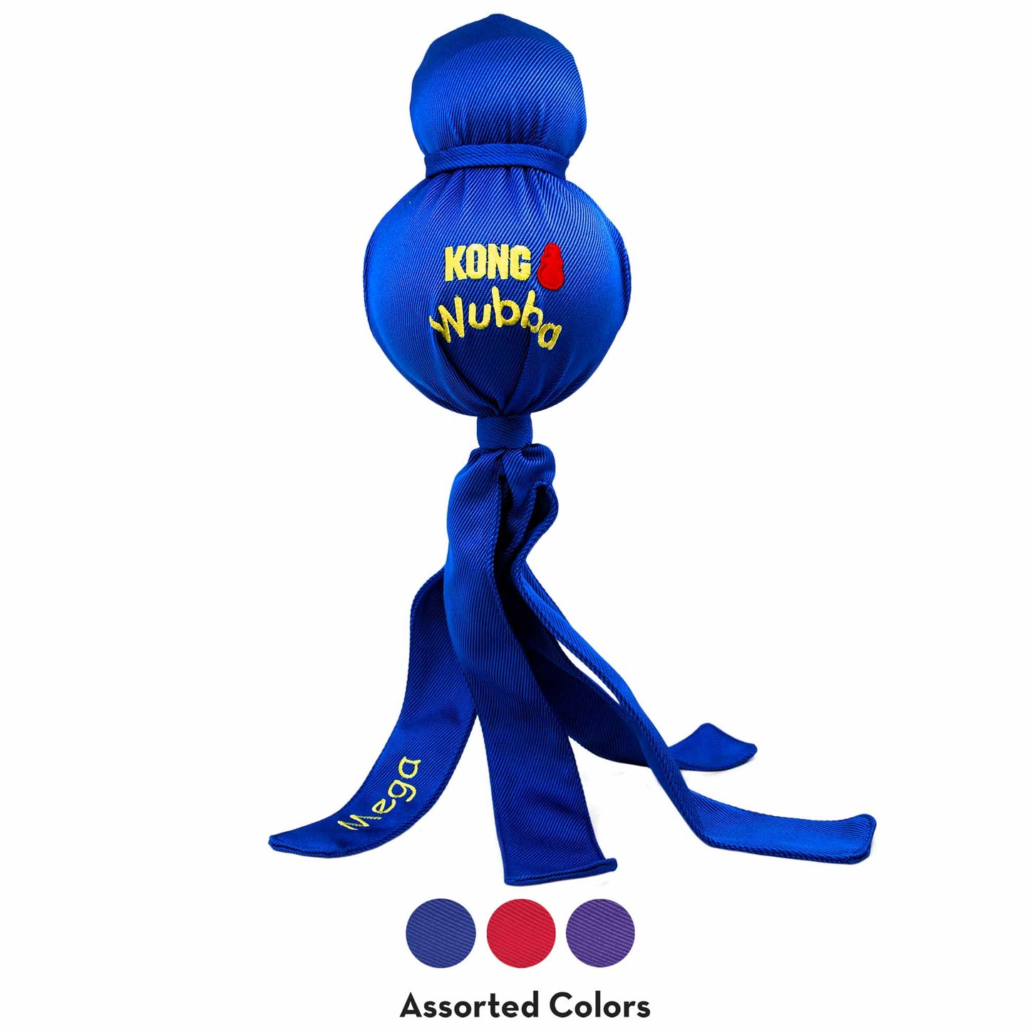 KONG Wubba Dog Toy – Interactive Squeaky Tug & Fetch Toy for Dogs (Assorted Colors, 1 Count)