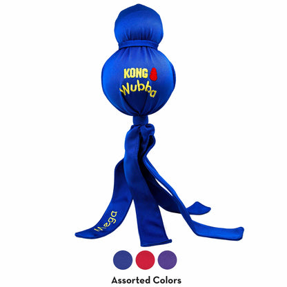 KONG Wubba Dog Toy – Interactive Squeaky Tug & Fetch Toy for Dogs (Assorted Colors, 1 Count)